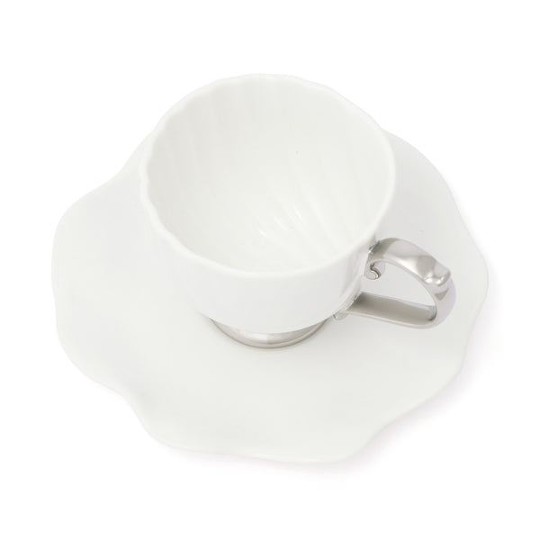 シェル カップ&ソーサー ホワイト