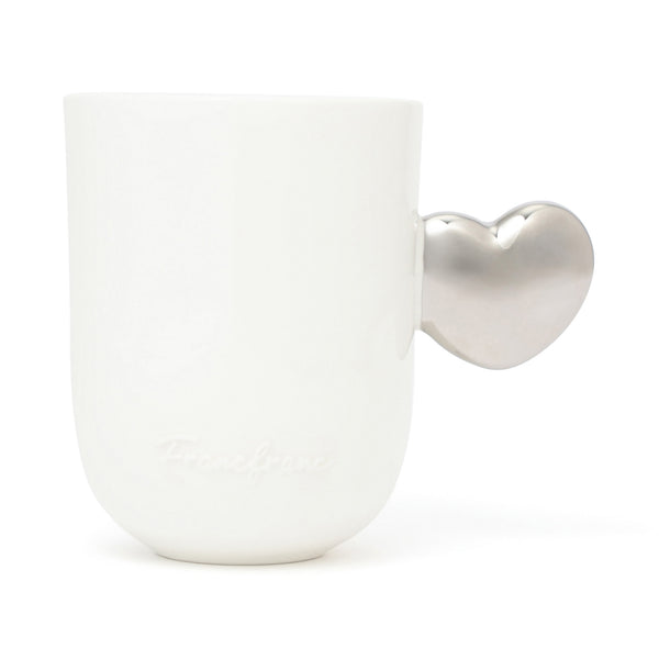 ハート ハンドル マグ シルバー