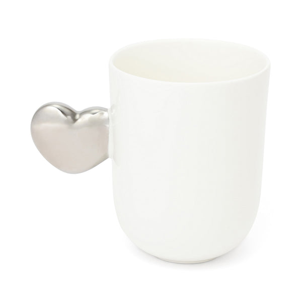 ハート ハンドル マグ シルバー