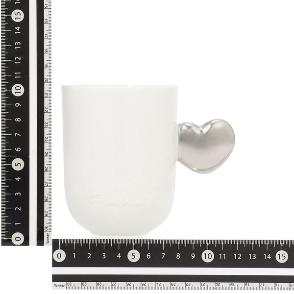 ハート ハンドル マグ シルバー