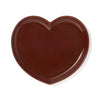ハート シェイプ プレート ブラウン
