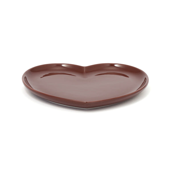 ハート シェイプ プレート ブラウン