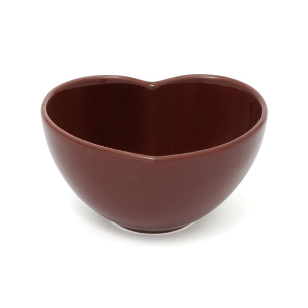 ハート シェイプ ボウル ブラウン