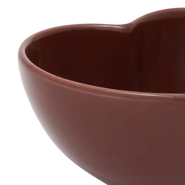 ハート シェイプ ボウル ブラウン