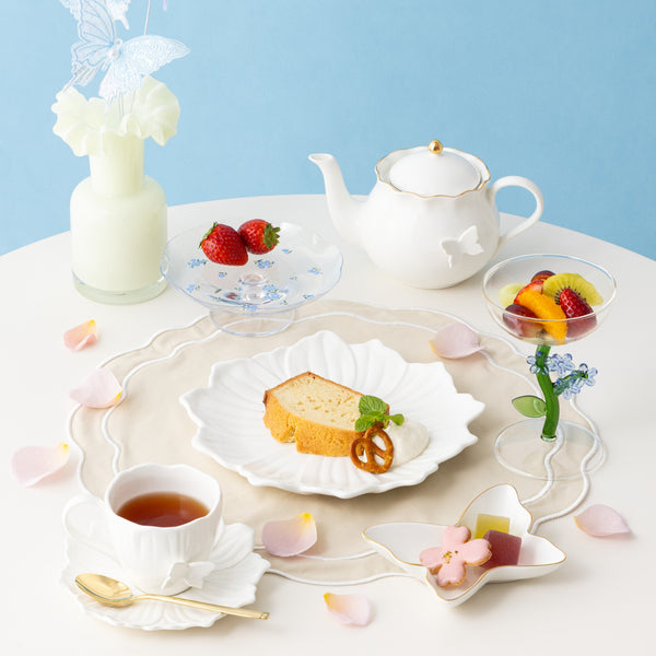 ペタルフリル プレート M ホワイト