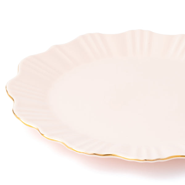 ペタルフリル プレート L ピンク