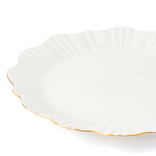 ペタルフリル プレート L ホワイト