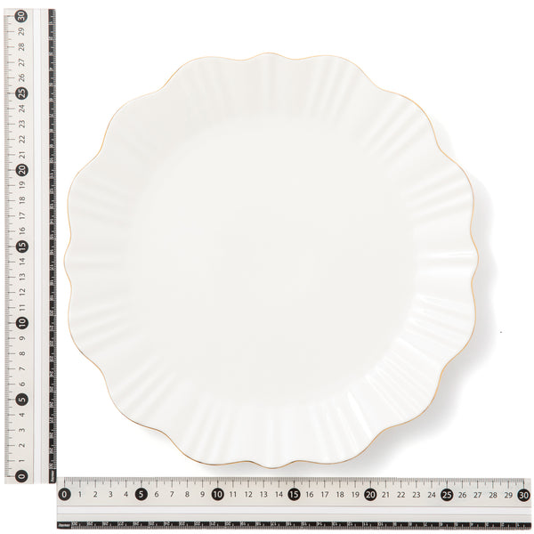 ペタルフリル プレート L ホワイト