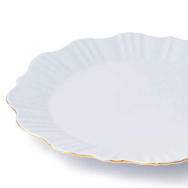 ペタルフリル プレート L ブルー