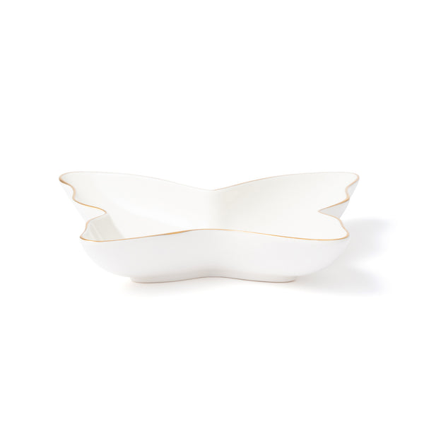 ペタルフリル バタフライプレート ホワイト