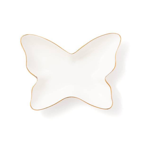 ペタルフリル バタフライプレート ホワイト