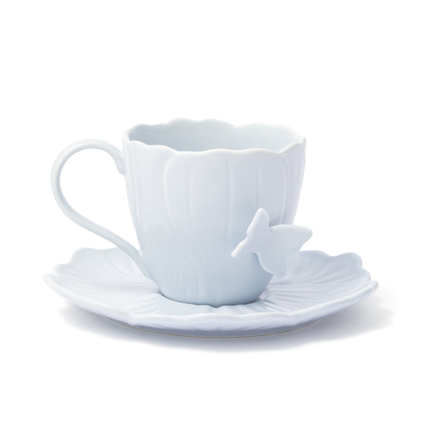 ペタルフリル カップ&ソーサー ブルー