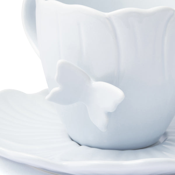 ペタルフリル カップ&ソーサー ブルー