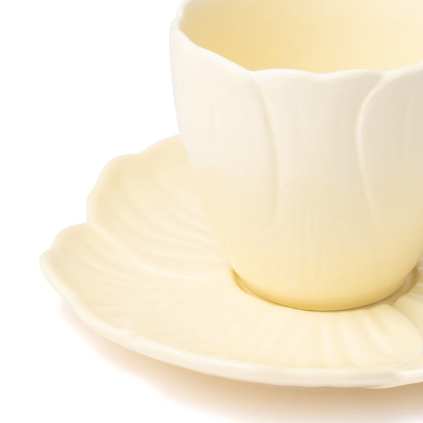 ペタルフリル カップ&ソーサー イエロー