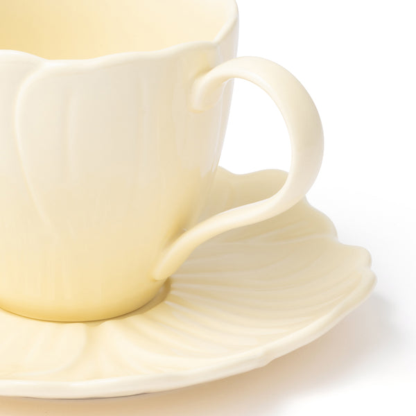 ペタルフリル カップ&ソーサー イエロー