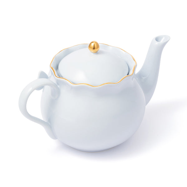 ペタルフリル ティーポット ブルー