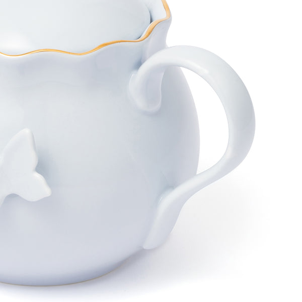 ペタルフリル ティーポット ブルー