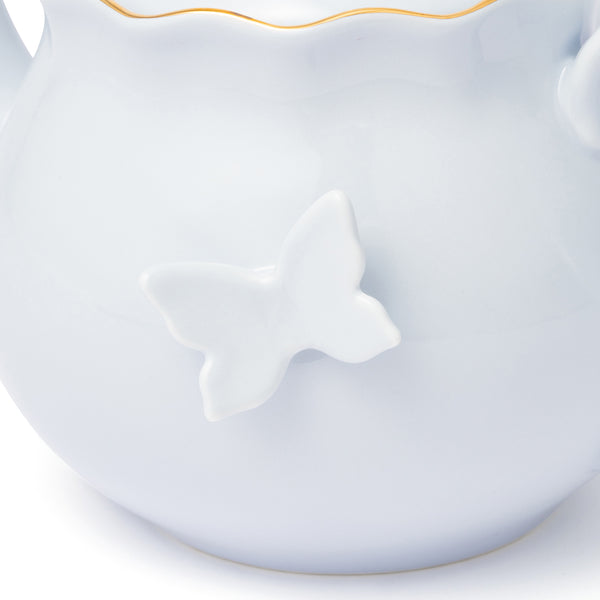 ペタルフリル ティーポット ブルー