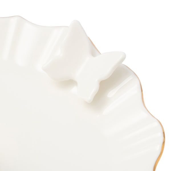 ペタルフリル 2段 ケーキスタンド ホワイト