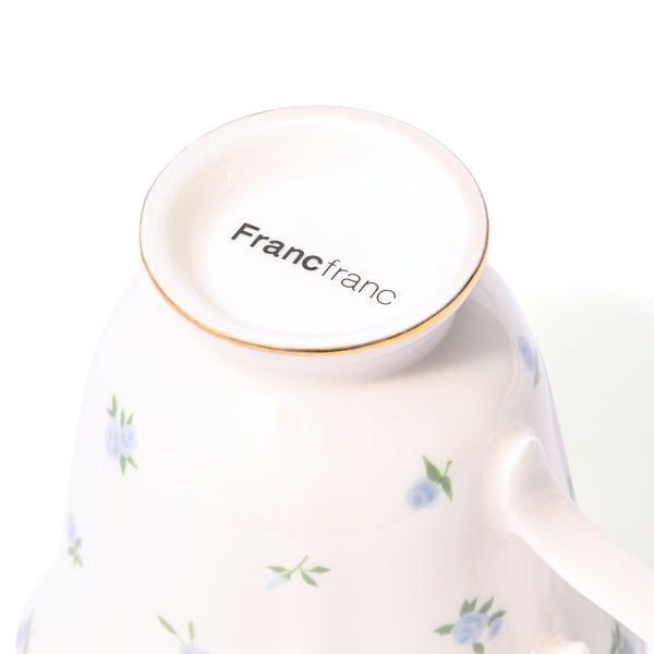 Francfranc  　フランフラン　　 クラシックローズ カップ&ソーサー ブルー | Francfranc（フランフラン