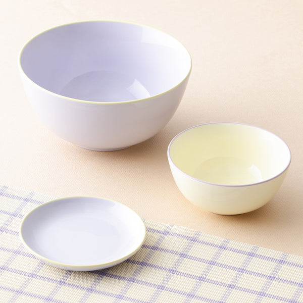 オルディカラフル てがるごはん 食器3点セット パープル | Francfranc