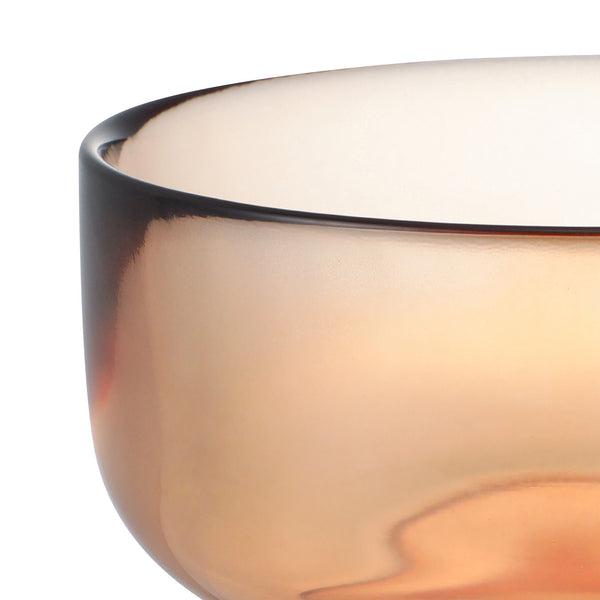 カラーガラス ボウル ブラウン