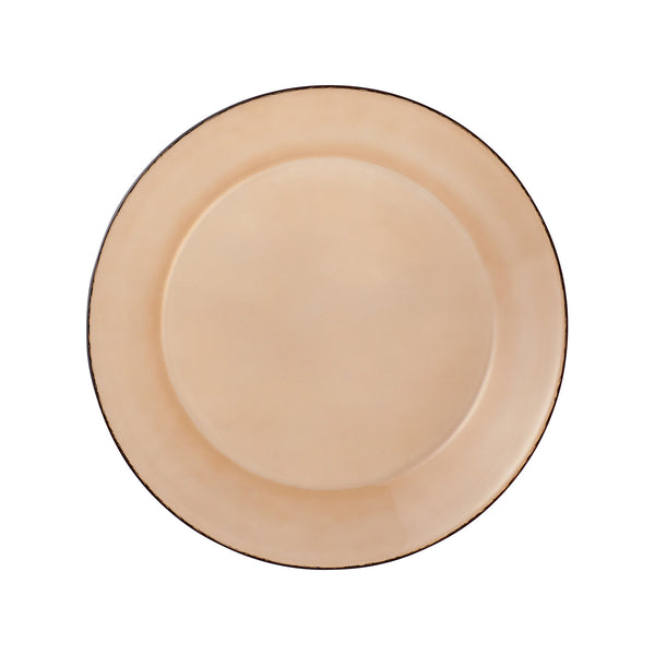 カラーガラス プレート M ブラウン