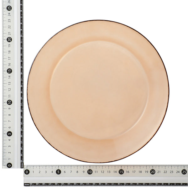 カラーガラス プレート M ブラウン