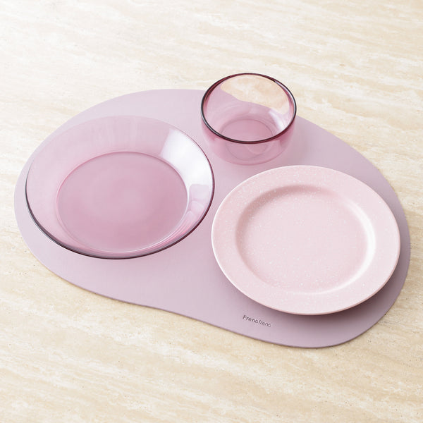 カラーガラス プレート L ピンク