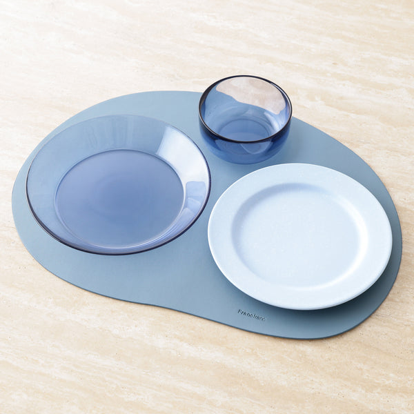 カラーガラス プレート L ブルー