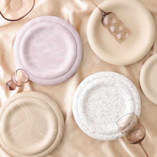 ウェーブレット ガラスボウル M ブラウン