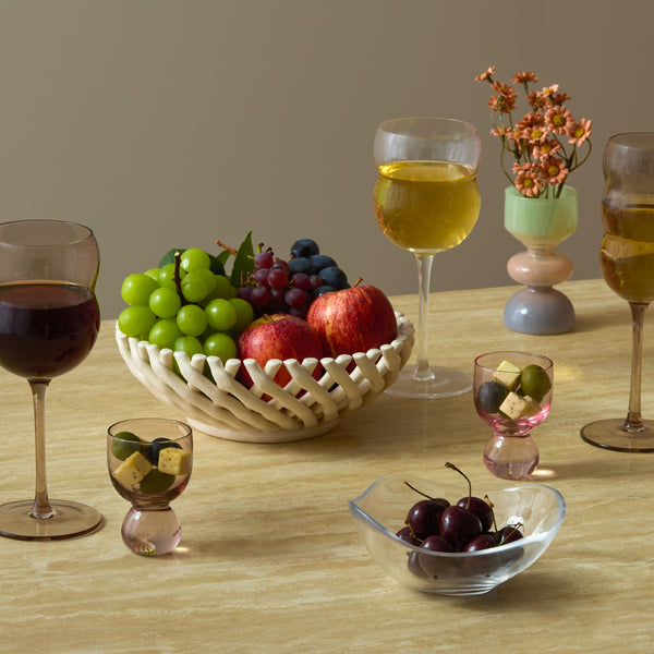 ウェーブレット ガラスボウル SS ピンク | Francfranc（フランフラン