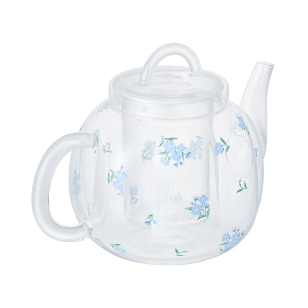 フラワーガラス ティーポット ブルー | Francfranc（フランフラン