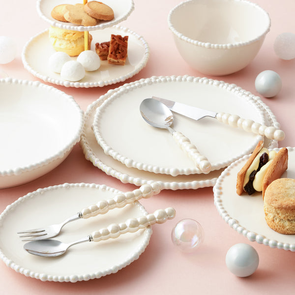 パール ティースプーン ライトベージュ