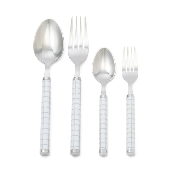 カトラリー 8個セット チェック グレー | Francfranc（フランフラン