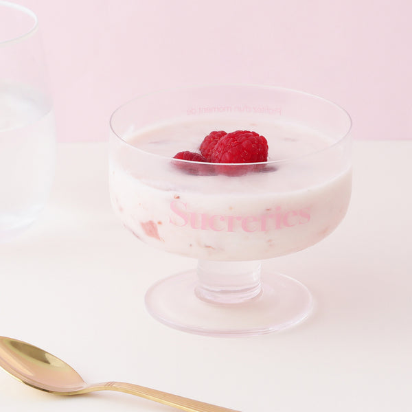 ルカフェ デザートグラス ピンク