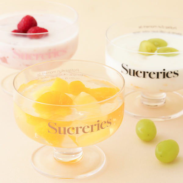 ルカフェ デザートグラス ピンク