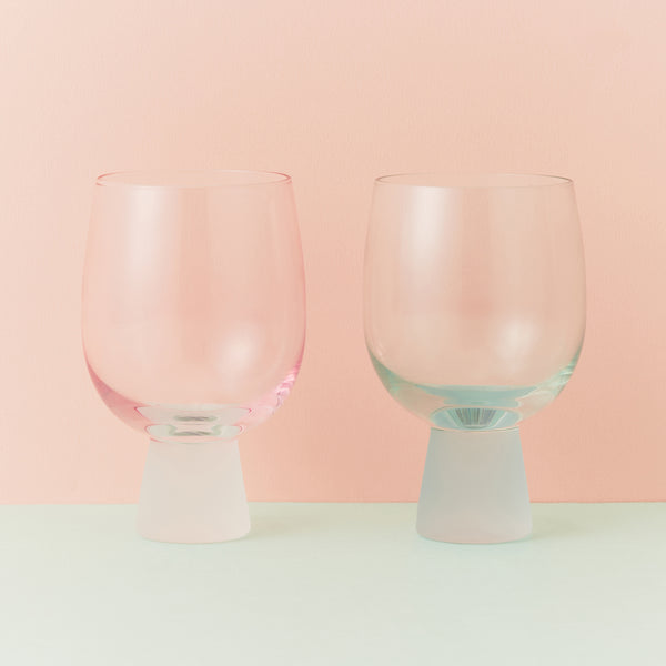 バイカラー テーパー ゴブレット ピンク×ホワイト