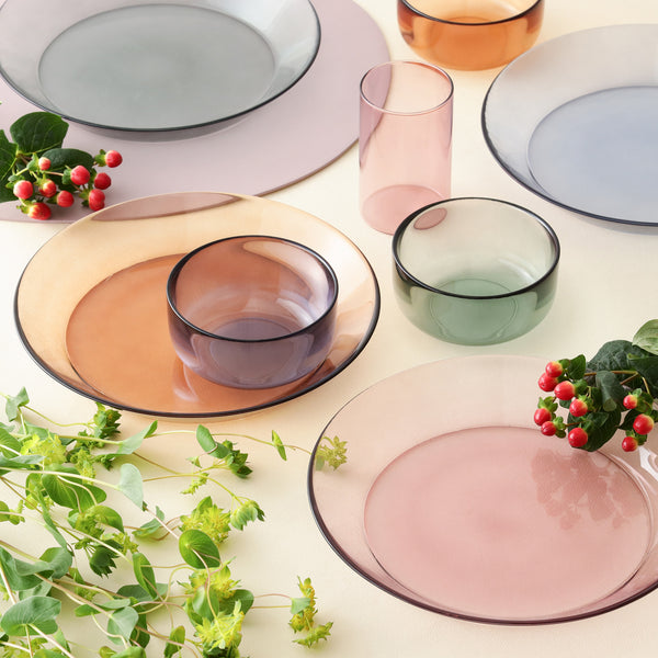 カラーガラス タンブラー ブラウン