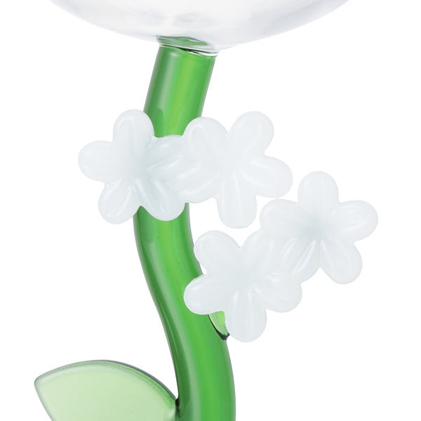 フラワーステム ワイングラス ホワイト