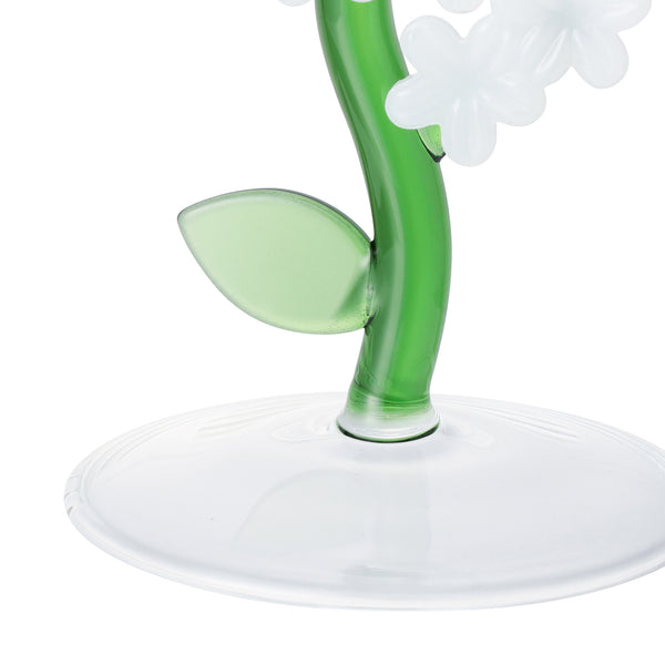 フラワーステム ワイングラス ホワイト