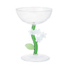 フラワーステム デザートグラス ホワイト