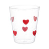 ドットハート タンブラー レッド