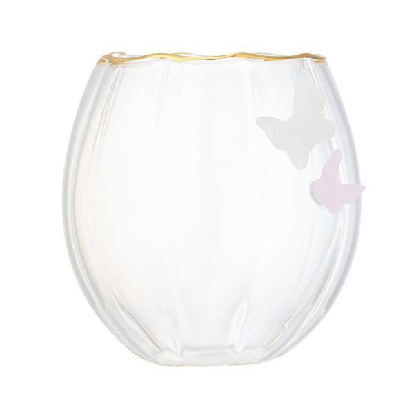 バタフライ タンブラー ピンク