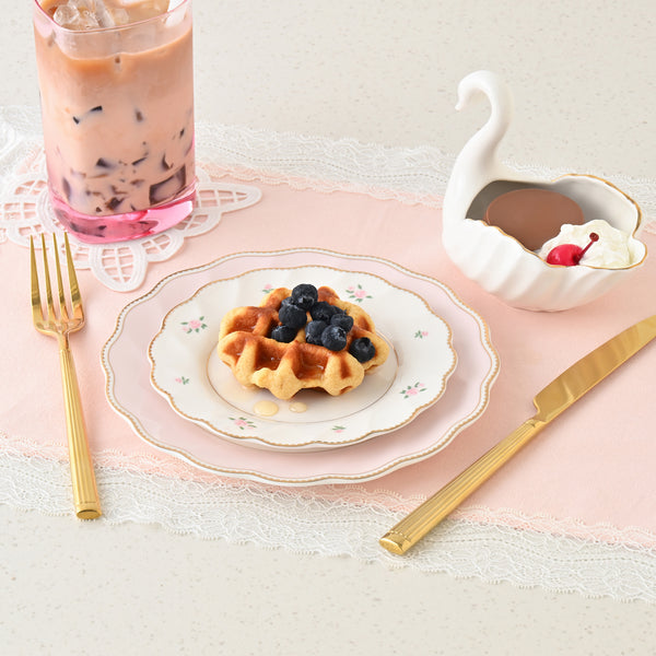 ハート ストロー付きガラスタンブラー ピンク