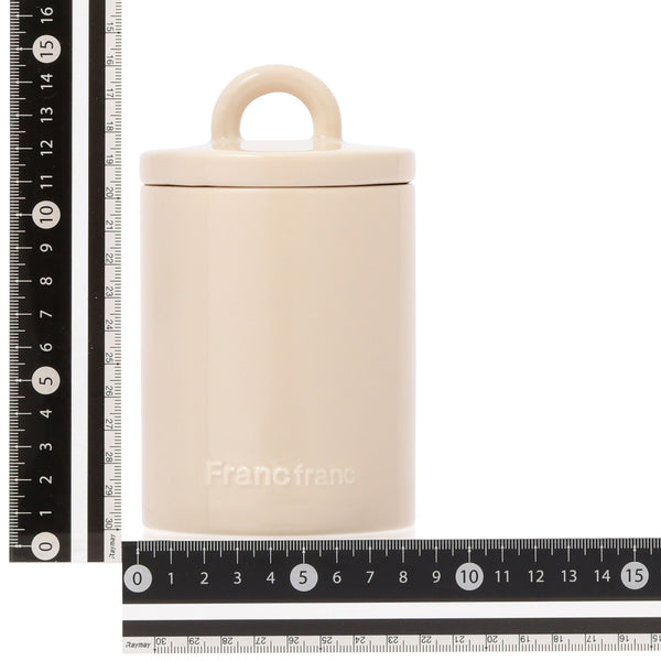 ロゴ キャニスター アイボリー