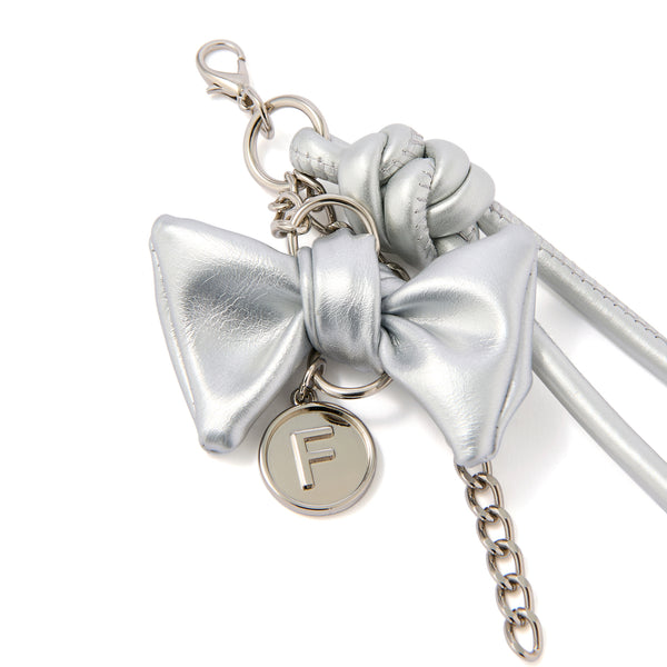 チャーム リボン シルバー