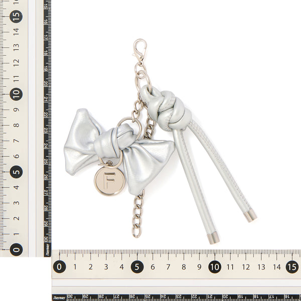 チャーム リボン シルバー