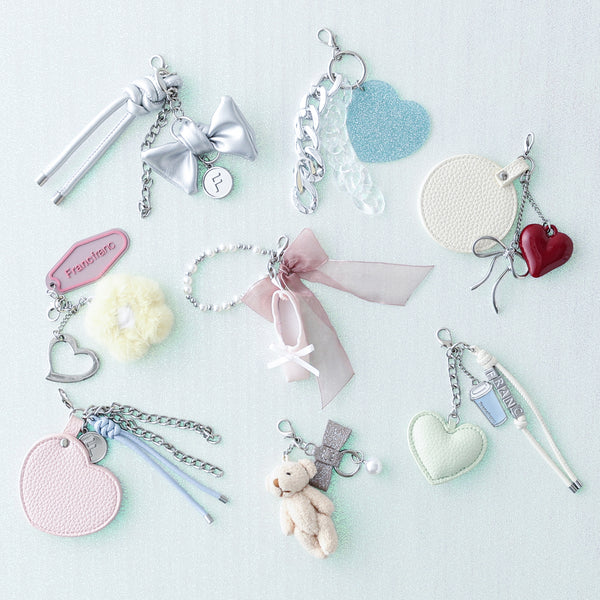 フランフラン♡ チャーム付き ミラー＆ブラシ ホワイト | Francfranc（フランフラン