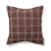 チェックステッチ クッションカバー 45×45 ブラウン（117）